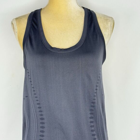 Gap Fit Women's Racerback Tank Size M Nylon Stretch Active Gray - Picture 4 of 11